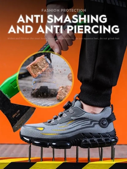 Men’s Low Top Safety Shoes - Anti-Collision Anti-Piercing
