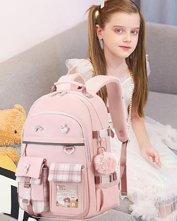 Rucksack für Mädchen, 15,6 Zoll Laptop Schultasche