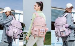 Rucksack für Mädchen, 15,6 Zoll Laptop Schultasche