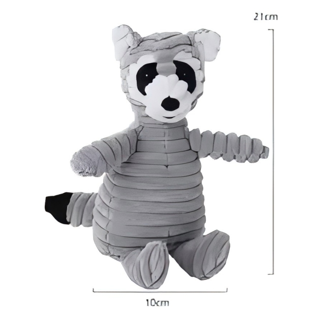 Plush Animal-Shaped Dog Biting and Squeaking Toy