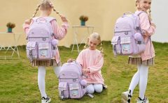 Rucksack für Mädchen, 15,6 Zoll Laptop Schultasche