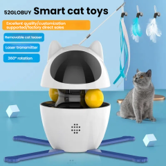 Cross-border New Cat Teasing Toys, Intelligent Cat Teasing Sticks, Food Leaking Balls, Self-entertaining and Boring-relieving Cat Toys, Pet Supplies