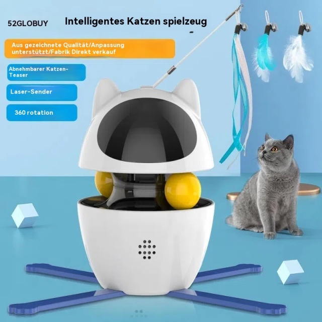 Grenzüberschreitende neue Katzenspielzeuge, intelligente Katzenkratzstäbe, Futterverteilbälle, selbstunterhaltende und langweile-beseitigende Katzenspielzeuge, Tierbedarfsgüter