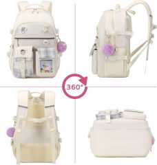 Rucksack für Mädchen, 15,6 Zoll Laptop Schultasche
