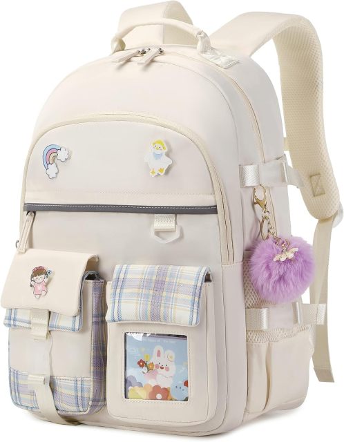 Rucksack für Mädchen, 15,6 Zoll Laptop Schultasche