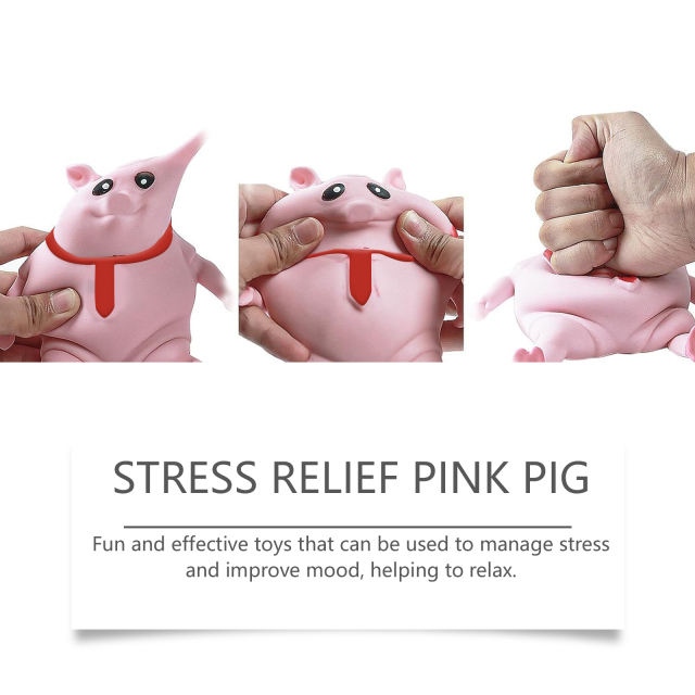 Pink Pig Toy Creative Cartoon Design Happy Experience Add Fun Cute Fun Entertainment Toys