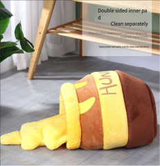 🔥Honey Jar Cat Bed: Warmth for Winter, Adorable Cartoon Design, All - Season Use, Dog Bed Option, Dropshipping Available