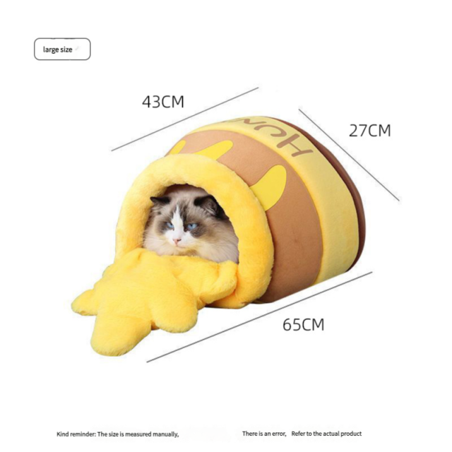 Honey jar cat litter cat winter warm cat litter