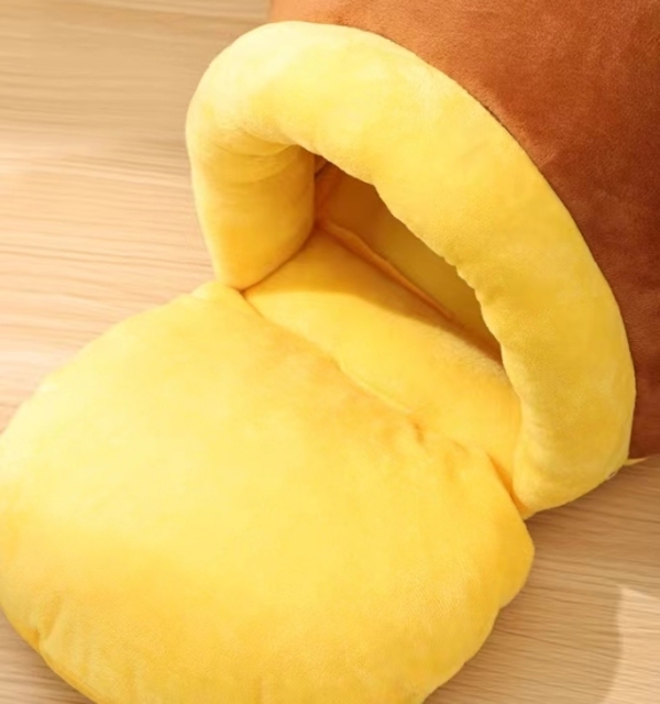 Honey Bucket Shaped Plush Pet Nest