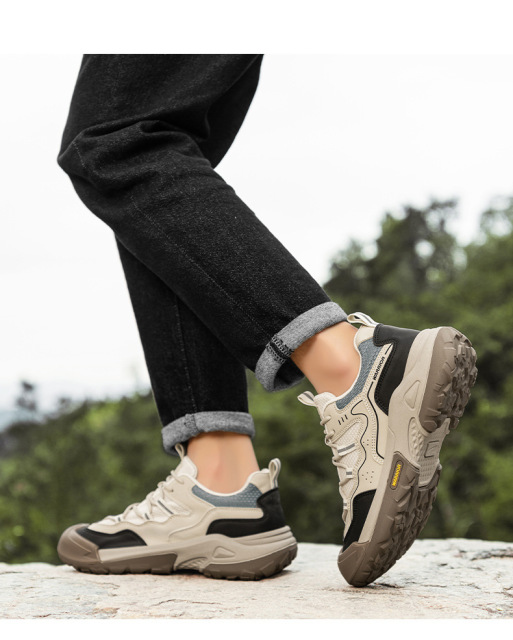 2025 New Summer Outdoor Mountaineering, Work, and Labor-Protection Sports Casual Shoes with Anti-Slip, Wear-Resistant and Breathable Features