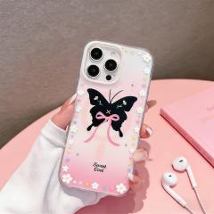 New Arrival 3D Butterfly & Bow Starry Sparkles Phone Case Sweet Cool Style