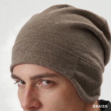 Merino Wool Beanie for Women, Outdoor Hiking Knit Hat, Unisex Merino Sports Skull Cap for Men, Cycling Ear Protection Hat T65