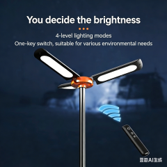 Conpex TW-TRP-01 Multi-Functional Camping Light 2.5m Tripod 9500LM Adjustable LED Work Light with Remote Control