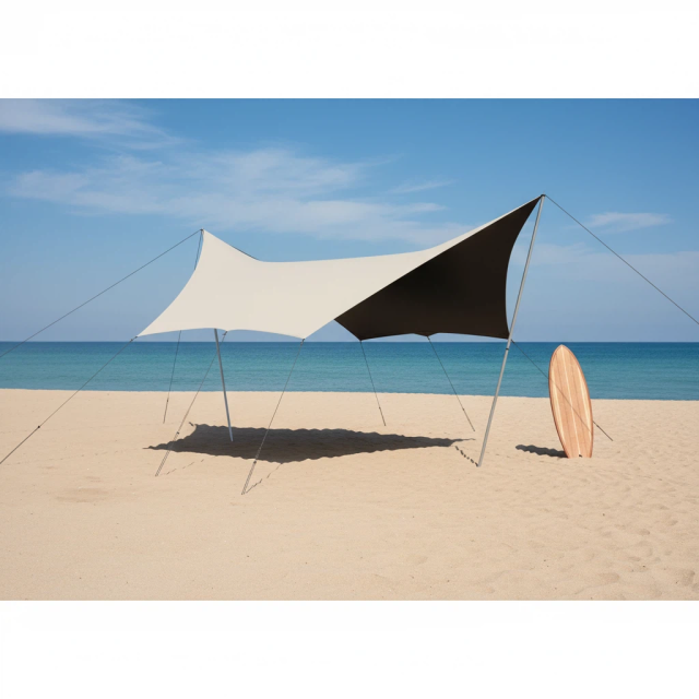 Outdoor Portable Hexagonal Canopy Tent with Thickened Blackout Sun Protection for Camping
