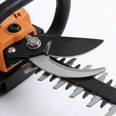 Grass cutter, extended hedge trimmer, hedge trimmer, pruner, brush cutter, universal wide‑band trimmer, weed cutter, lawn mower.