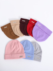 Merino Wool Beanie for Women, Outdoor Hiking Knit Hat, Unisex Merino Sports Skull Cap for Men, Cycling Ear Protection Hat T65