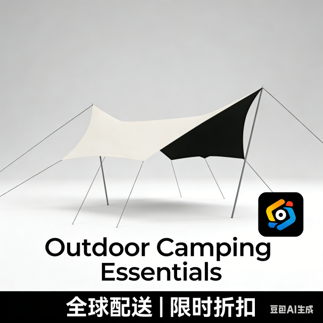Outdoor Portable Hexagonal Canopy Tent with Thickened Blackout Sun Protection for Camping