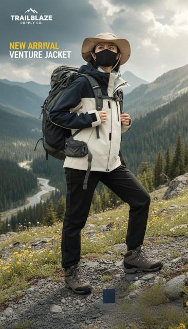 All-Heat-Sealed 3-in-1 Unisex Detachable Rainproof Outdoor Mountaineering Jacket