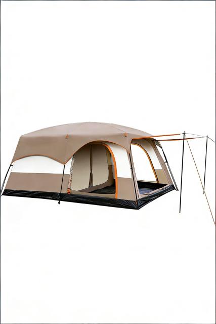 2- Bedroom 1- Living Room Large Space Camping Tent, Portable Foldable Sun Protection & Waterproof Tent for Outdoor Camping, Park Picnic