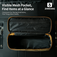 Outdoor Camping Cutlery Storage Bag - Multi-Functional Camping Cookware Utensil Set with Portable Lantern and Crashproof Design