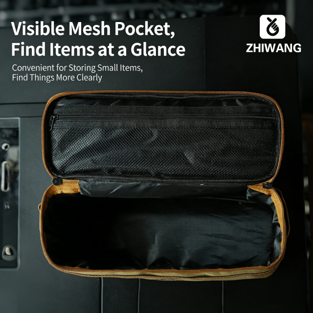 Outdoor Camping Cutlery Storage Bag - Multi-Functional Camping Cookware Utensil Set with Portable Lantern and Crashproof Design