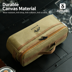 Outdoor Camping Cutlery Storage Bag - Multi-Functional Camping Cookware Utensil Set with Portable Lantern and Crashproof Design