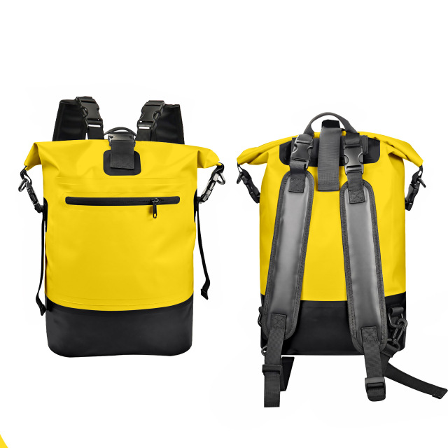 New Arrival Waterproof Dry Bag Backpack, Foldable PVC Bucket Bag with Dry-Wet Separation, Lightweight for Outdoor Rafting Swimming Hiking Camping Beach