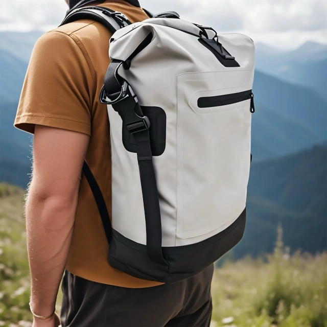 New Arrival Waterproof Dry Bag Backpack, Foldable PVC Bucket Bag with Dry-Wet Separation, Lightweight for Outdoor Rafting Swimming Hiking Camping Beach