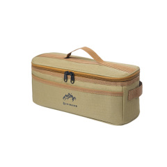 Outdoor Camping Cutlery Storage Bag - Multi-Functional Camping Cookware Utensil Set with Portable Lantern and Crashproof Design