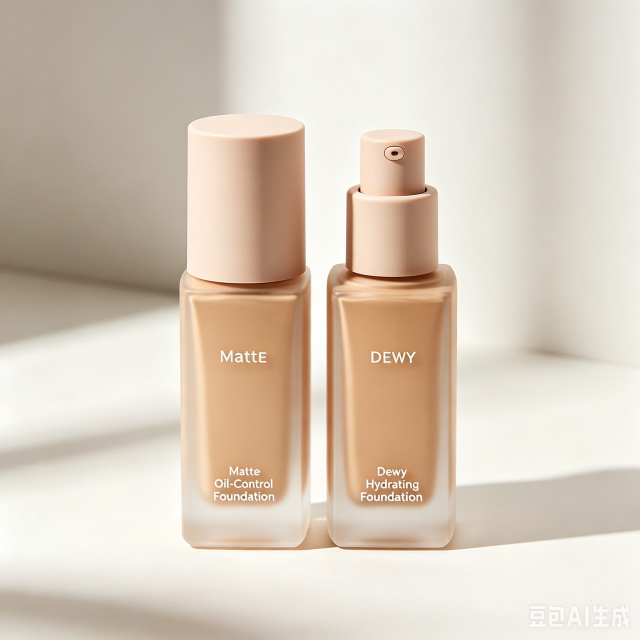 Dual Liquid Foundation Set | Matte Oil Control + Dewy Hydrating 2 Types Foundation For Oily & Dry Skin, Long Lasting Coverage Makeup Base