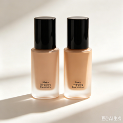 Dual Liquid Foundation Set | Matte Oil Control + Dewy Hydrating 2 Types Foundation For Oily & Dry Skin, Long Lasting Coverage Makeup Base