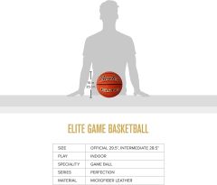 Baden | Elite | Premium Quality Composite Basketball | Ideal for Indoor Games | Youth, Women & Men's Sizes