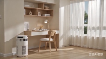 Cylindrical Pet Air Purifier for Home, Captures Pet Hair & Eliminates Odor, Formaldehyde & TVOC, 360° Whole Room Circulation