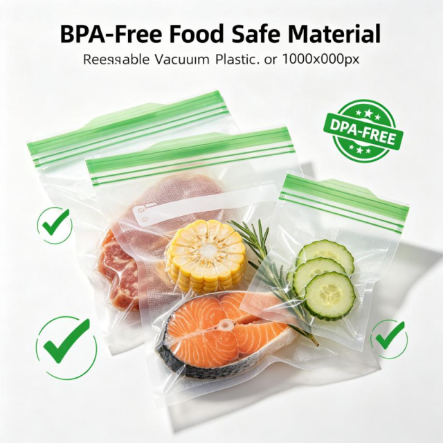 Chef Preserve Reusable Food Vacuum Sealer Bags, 30 Pack Small 8x10 Inch, BPA-Free, Compatible with Sous Vide Machine, Freezer Microwave Dishwasher Safe, Leak & Odor Proof Food Storage Bags