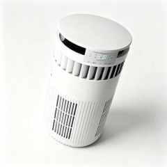 Cylindrical Pet Air Purifier for Home, Captures Pet Hair & Eliminates Odor, Formaldehyde & TVOC, 360° Whole Room Circulation