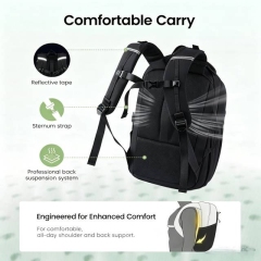 Everyday Laptop Backpack for Women & Men With Giant Tumbler Holder,15.6 Inch Classic Travel Work College Teacher Carry on Backpack Purse,Waterproof Computer laptop Bag Hiking Backpack,Black