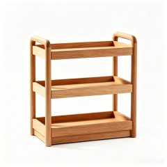 wooden kitchen storage rack