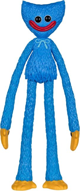 Poppy Playtime Huggy Wuggy 12in Bendable Figure, Official McFarlane Toys Collectible Game Character Toy