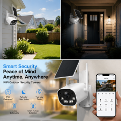 Wireless Outdoor Camera with Long Battery Life, Two Way Audio for Home Security, AI Motion Detection, Night Vision & Weatherproof Surveillance Camera