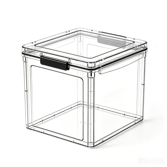 Clear Collapsible Storage Box Stackable Transparent Plastic Organizer Bin With Lid Multifunctional Household Storage Container For Closet Clothes Toys