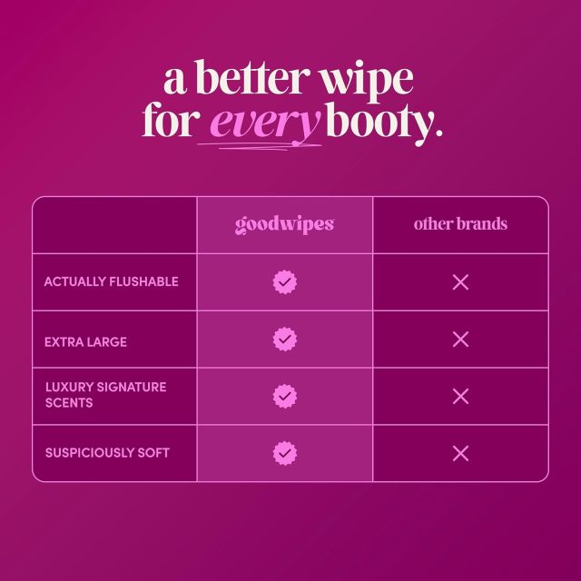 goodwipes Flushable Wipes Bulk Pack, Rosewater Adult Wet Wipes for Women & Men, Sewer & Septic Safe, Toilet & Bathroom Essentials, Extra Large, 418 Count (8 Packs and 1 Travel Pack)