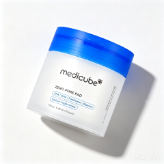 medicube Toner Pads Zero Pore Pad 2.0 | Dual-Textured Facial Pad for Exfoliation and Pore Care with 4.5% AHA Lactic Acid, 0.45% BHA Salicylic Acid | Ideal for All, Korean Skin Care, 70 Pads (1 Pack)