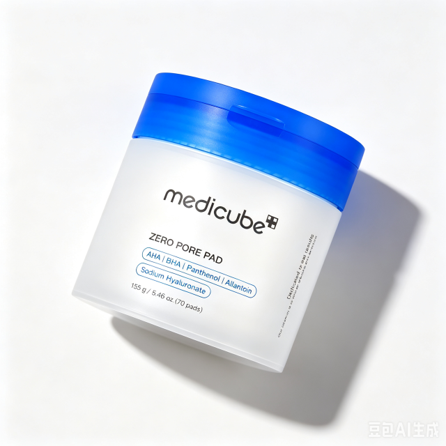 medicube Toner Pads Zero Pore Pad 2.0 | Dual-Textured Facial Pad for Exfoliation and Pore Care with 4.5% AHA Lactic Acid, 0.45% BHA Salicylic Acid | Ideal for All, Korean Skin Care, 70 Pads (1 Pack)