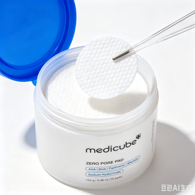 medicube Toner Pads Zero Pore Pad 2.0 | Dual-Textured Facial Pad for Exfoliation and Pore Care with 4.5% AHA Lactic Acid, 0.45% BHA Salicylic Acid | Ideal for All, Korean Skin Care, 70 Pads (1 Pack)