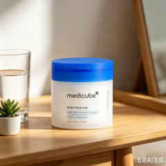 medicube Toner Pads Zero Pore Pad 2.0 | Dual-Textured Facial Pad for Exfoliation and Pore Care with 4.5% AHA Lactic Acid, 0.45% BHA Salicylic Acid | Ideal for All, Korean Skin Care, 70 Pads (1 Pack)
