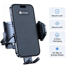 VICSEED 2026 Upgrade Air Vent Car Phone Mount, Anti-Shake Never Fall Off Universal Cell Phone Holder, 360° Rotation Cradle for Large Phones & Thick Cases