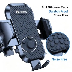 VICSEED 2026 Upgrade Air Vent Car Phone Mount, Anti-Shake Never Fall Off Universal Cell Phone Holder, 360° Rotation Cradle for Large Phones & Thick Cases