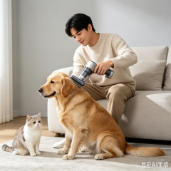 7 in 1 Pet Grooming Vacuum Dog Grooming Kit with Pet Hair Vacuum Deshedding Brush Nail Grinder 1.5L Large Dust Cup for Dog Cat Hair Removal