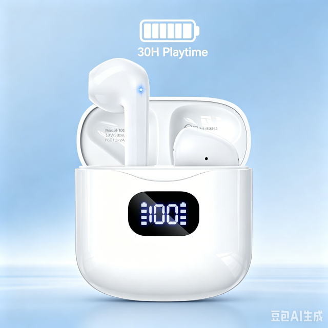 T08 LED Digital Display Semi-In-Ear Wireless Earbuds deliver premium, hassle-free audio for all users. Featuring an intuitive real-time LED power display you check battery levels at a glance and avoid sudden shutdowns