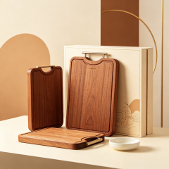 The Perfect Housewarming Gift! Wooden Cutting Boards Set with Utensils & Napkin - Charcuterie, Cheese, Serving Tray for New Home, Kitchen Decor